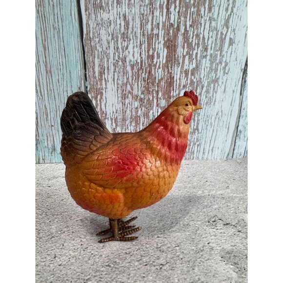 1930's Celluloid Chicken Figurine 3.5" Collectible Decor - Picture 7 of 10